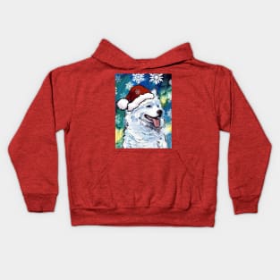 Samoyed Santa Kids Hoodie